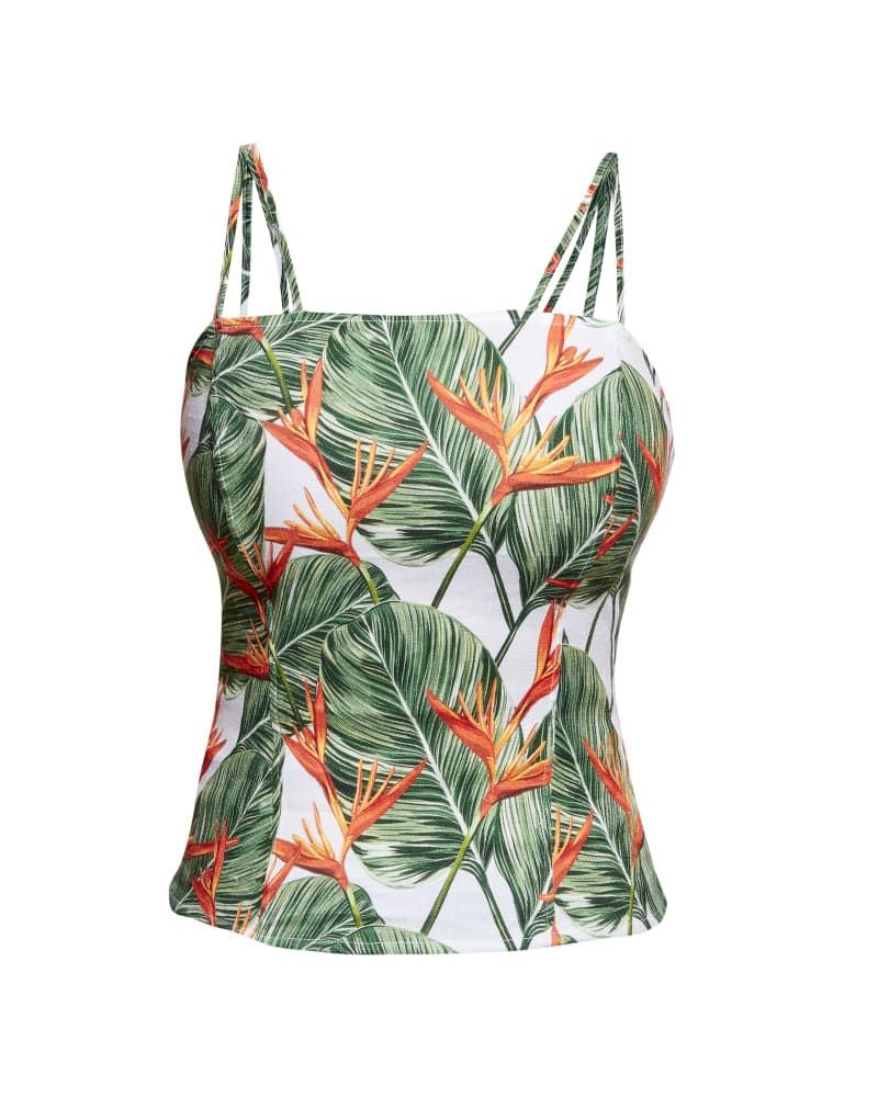 Front of a size 2XL PUNTA CANA TOP in Punta Cana Print by AS by DF. | dia_product_style_image_id:273558